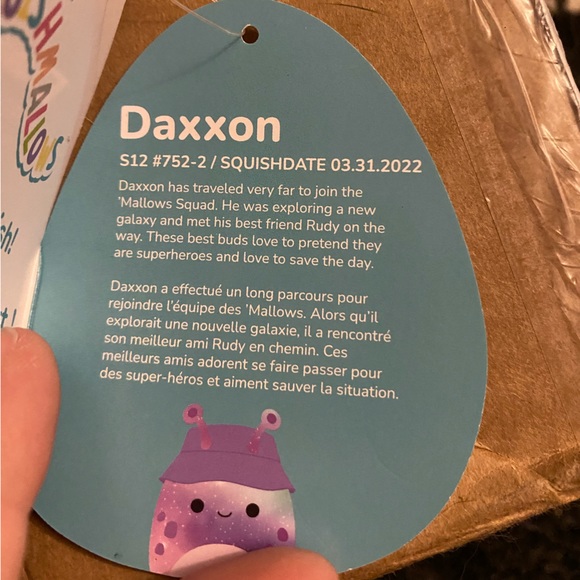 NWT 12” Daxxon the alien (buckethat) Squishmallow - Picture 2 of 5